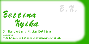 bettina nyika business card